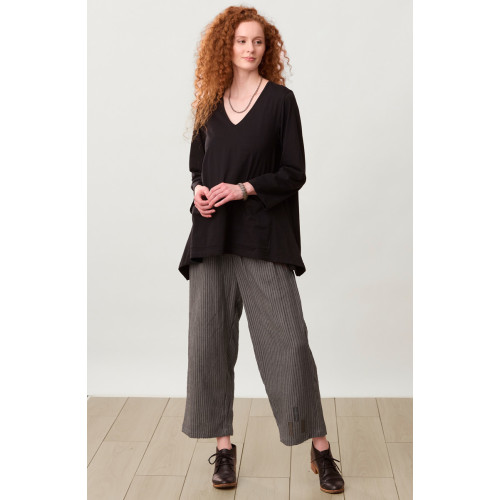 Kesari Chenille Stripe Pull-On Pant - Shadow