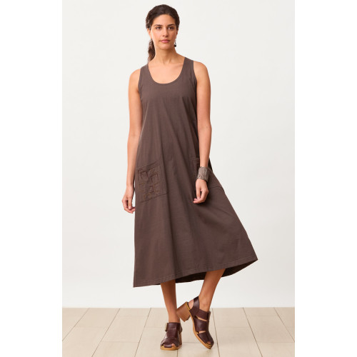 Priya Jersey A-line Midi Tank Dress - Fossil